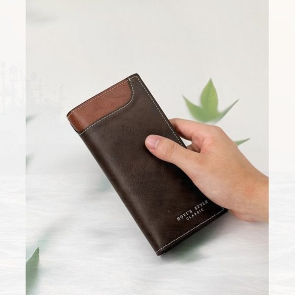 Other - New Contrast Panel Slogan Detail Long Wallet 232